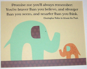 ... kids wall art nu rsery art prints elephant green orange quote promise
