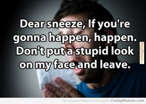 Funny memes – [Dear sneeze]