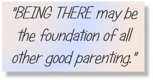 That my frequent presence made her feel loved, safe, and supported.