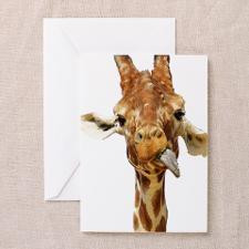 Funny giraffe Greeting Card for