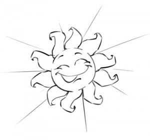 Sun Drawing, Sunshine Outline Tattoo Design | Just Free Image Download