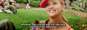 legally blonde elle woods orange is the new pink gif