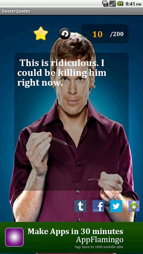 ... collection of inspirational quotes from the hit tv series dexter with