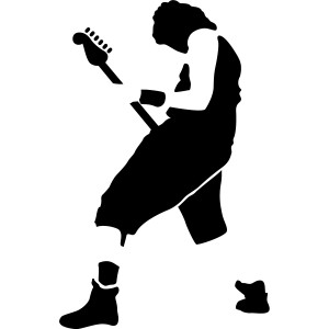 Guitar Player Wall Art Decals Wall Stickers Transfers