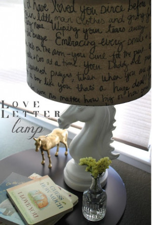 quote lampshade.. can do lines from French poetry or favorite French ...