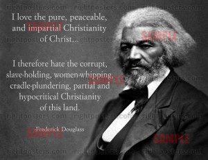 Frederick Douglass Christian Poster