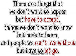 letting go