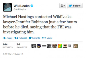 RIP Michael Hastings