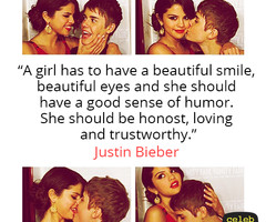 Justin Bieber Quote (About girlfriend, girls, honest, love, loving ...