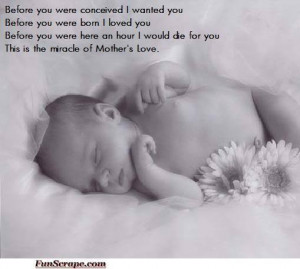 Sweety Babies Mother Love quote