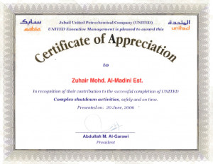 Certificate Appreciation Doc