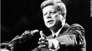 President John F. Kennedy, shown in 1962, was a champion of rights and ...