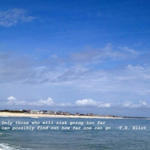Bald Head Island photo and quote // See 20 cool quotes to inspire.