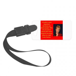 2016 Gifts > 2016 Travel Accessories > carly fiorina quote Luggage Tag
