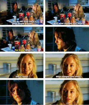 Daryl and Beth..... Not sure how I feel about them.