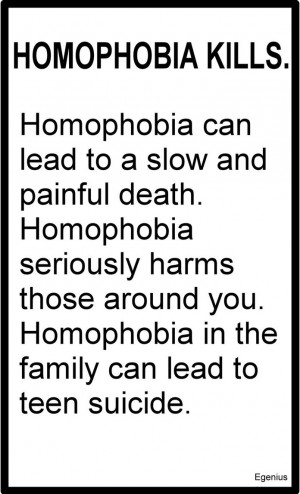 Homophobia Kills . Against Homophobia . Gay Love by Egenius-Fr