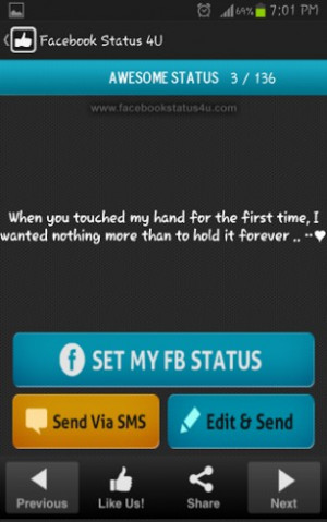 ... status, romantic facebook status messages, latest facebook status