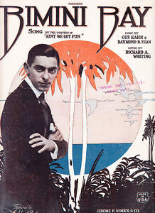 Bimini bay 1921 Gus Kahn Richard A Whiting Sheet Music