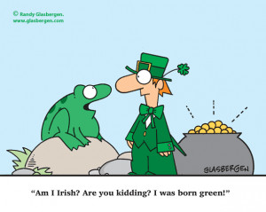Holiday Cartoons: St. Patrick's Day cartoons, leprechaun / holiday27