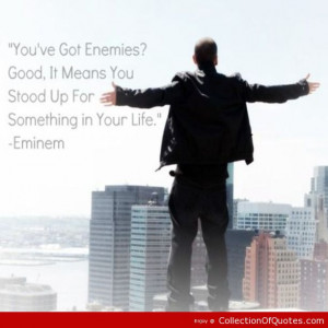Eminem Hate Standingup Enemies Celebquotes Celebrityquotes Bullys ...
