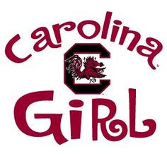 Amazon.com : South Carolina Gamecocks GIRL Clear Vinyl Decal Car Truck ...