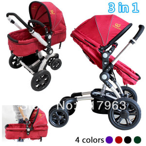 wheelchair Baby stroller folding two way four wheel Luxury baby