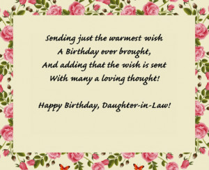 Birthday Cards For Your Daughter-In-Law