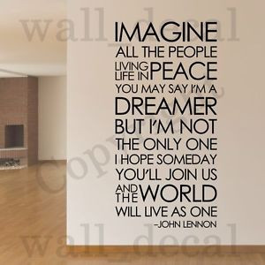 ... John-Lennon-The-Beatles-Removable-Wall-Decal-Vinyl-Sticker-Decor-Quote