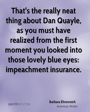 ... moment you looked into those lovely blue eyes: impeachment insurance