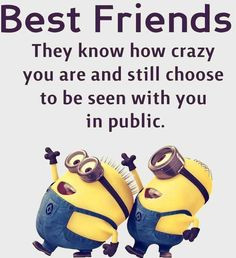 Minions Crazy Best Friends. See my Despicable Me Minions pins https ...