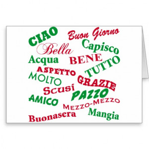 Italian sayings greeting cards