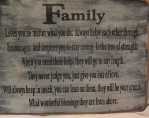 Rustic Family Sign, Great poem with so much meaning, Family is always ...