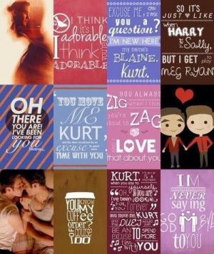 Klaine quotes Glee Klaine, Glee Obsession, Klaine Quotes, Books ...