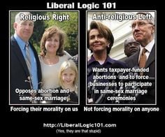 liberal logic 101 please pass it on yep some liberals are that stupid ...