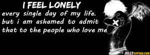 lonely quote facebook cover