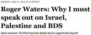 Roger Waters justifies anti-Israel boycott with fake Gandhi quote