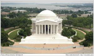 ... these large images of the Jefferson Memorial and the Pantheon