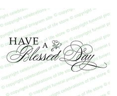 Have A Blessed Day Elegant Title inserts into any document for MAC and ...