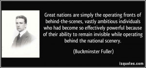nations are simply the operating fronts of behind-the-scenes, vastly ...