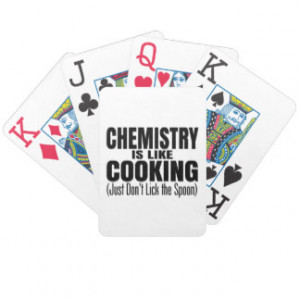 Funny Chemistry Teacher Quote Bicycle Playing Cards