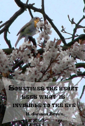 Sometimes the heart sees what is invisible to the eye. #intuition