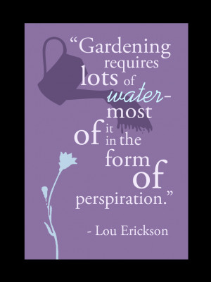 Gardening requires lots of water— most of it in the form of ...