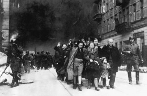 ... was taken during the Warsaw Ghetto Uprising in 1943.@ Holocaust Facts
