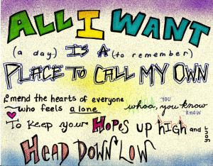 Day To Remember Quotes Lyrics All i want lyrics by
