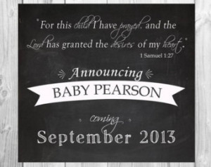 ... file - 1 Samuel 1:27 pregnancy announcement/ we're expecting document