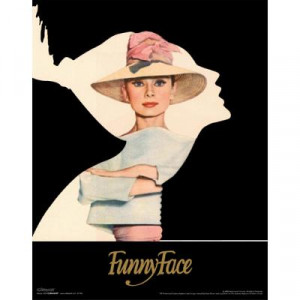 Title: Audrey Hepburn Funny Face Silhouette Movie Poster
