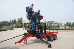Log Trailer with Grapple Loader