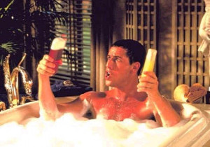 Billy Madison: Shampoo is better. I go on first and clean the hair ...