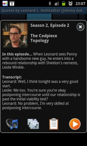 View bigger - Big Bang Theory Sound Quotes for Android screenshot