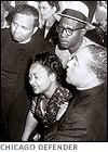 How is Mamie Till's reaction and emotion.